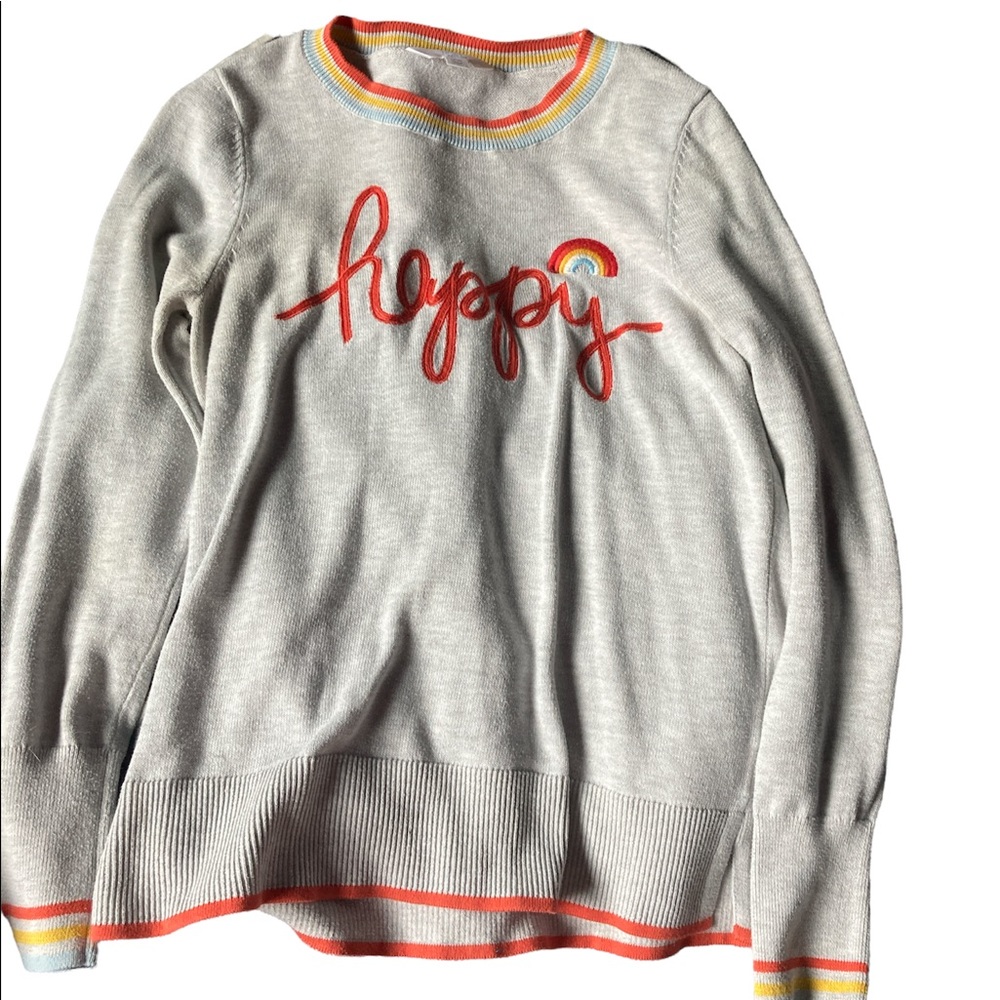 A gray sweatshirt